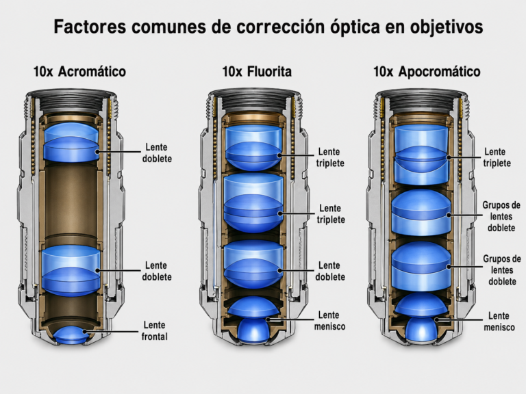 Introducción a los objetivos de microscopio