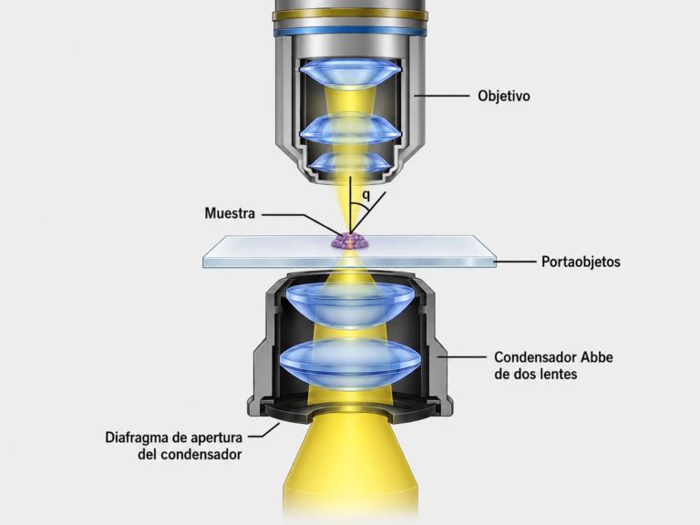 Propiedades de los objetivos de microscopio